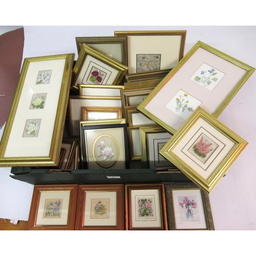 37 - Quantity of small framed silk embroidery and other pictures