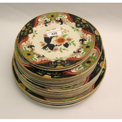 420 - Small quantity of Royal Doulton ' Matsumai ' plates