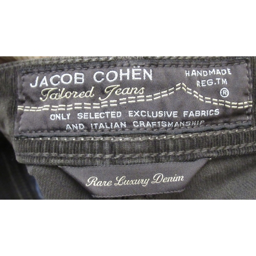 43 - Jacob Cohen, men's pair of denim jeans, size 36, pair of brown cords, size 35 and a pair of Style 62... 