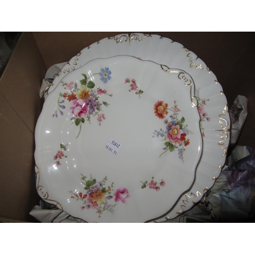 459 - Collection of various late Royal Crown Derby floral decorated tea and dinnerware