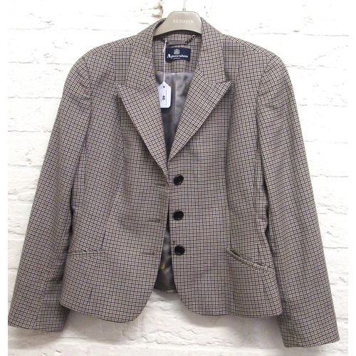 46 - Aquascutum, ladies blazer, size 16R and a Daks, London, black half length overcoat