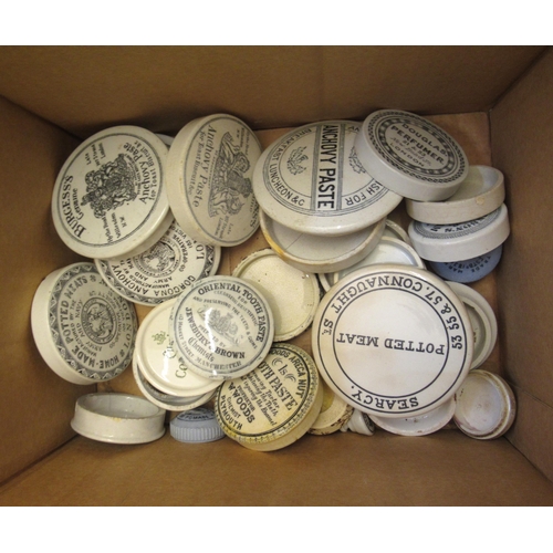 461 - Collection of 19th and 20th Century advertising pot lids, together with an Abdulla cigarette match b... 