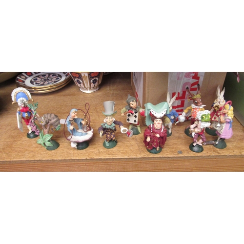 482 - Group of six Wade ' Alice in Wonderland ' collection figures