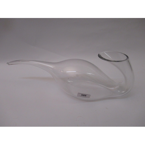 586 - Riedel blown glass decanter