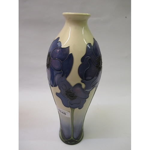 604B - Moorcroft baluster form vase, marked Trial 2010, 30cm high