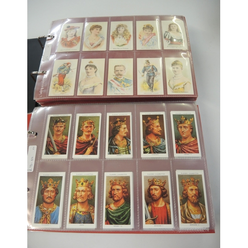 76 - Five albums of reprint trading cards including Lambert & Butler, A. Boguslasky etc.