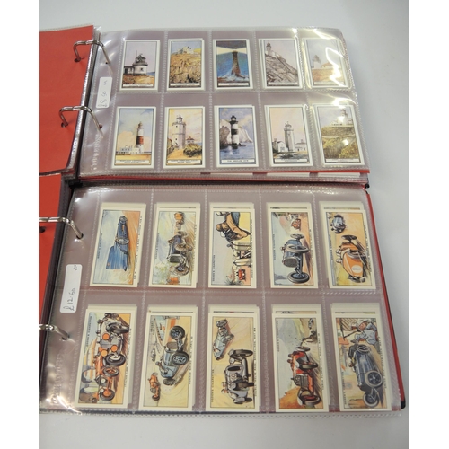 76 - Five albums of reprint trading cards including Lambert & Butler, A. Boguslasky etc.