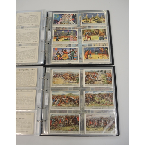 77 - Five albums of Liebig trading cards, mainly later sets