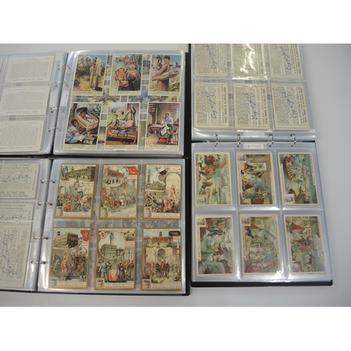 77 - Five albums of Liebig trading cards, mainly later sets