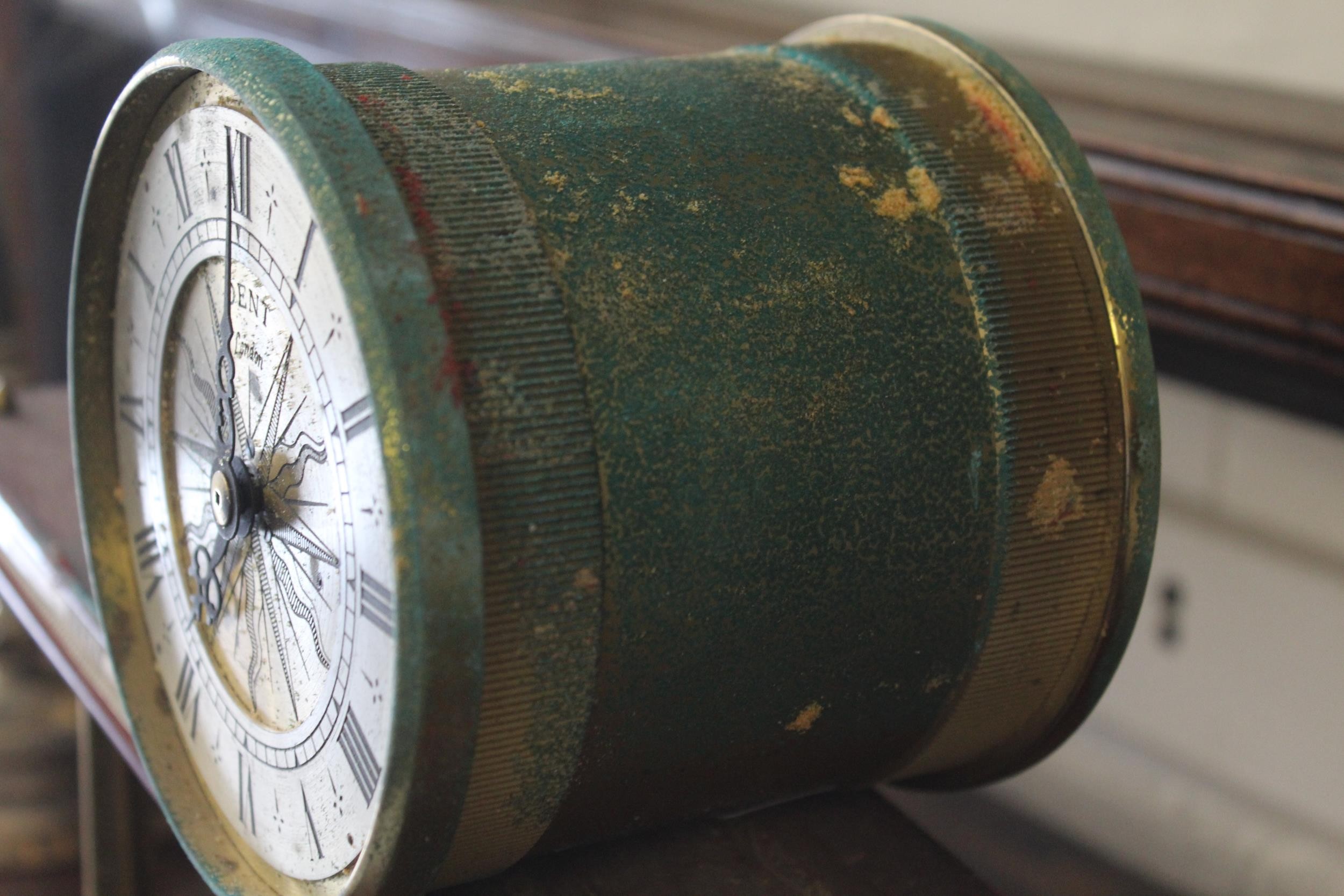 Mid 20th Century inclined plane clock by Dent, with original box and ...