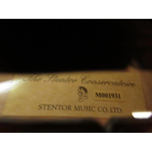 116 - Stentor Conservatoire Model MOO1931 violin with bow, in fitted case (in ' as new ' condition)