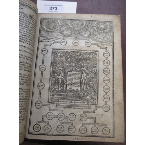 373 - Early 17th Century bible by Robert Barker, London 1614 (rebound)