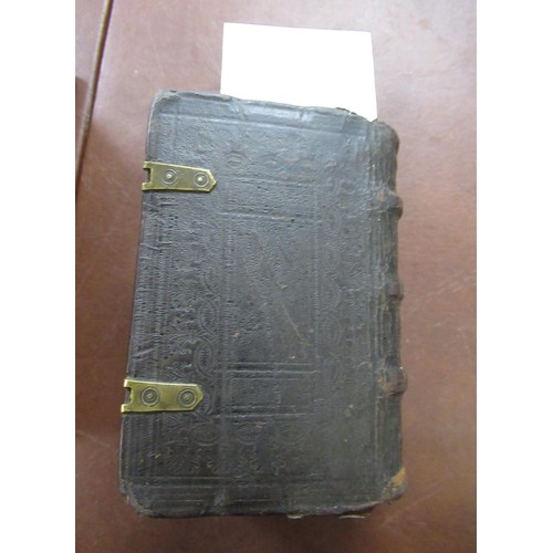 374 - Small antique leather bound volume ' The Image of Both Churches ' (title page lacking), probably 17t... 