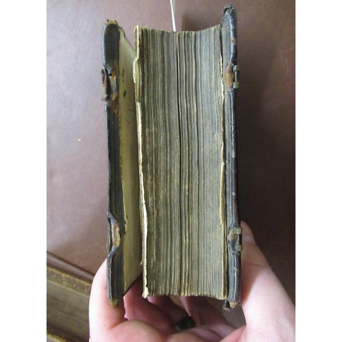 374 - Small antique leather bound volume ' The Image of Both Churches ' (title page lacking), probably 17t... 