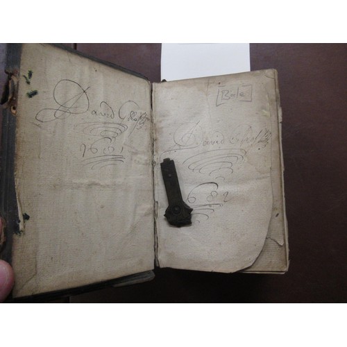 374 - Small antique leather bound volume ' The Image of Both Churches ' (title page lacking), probably 17t... 