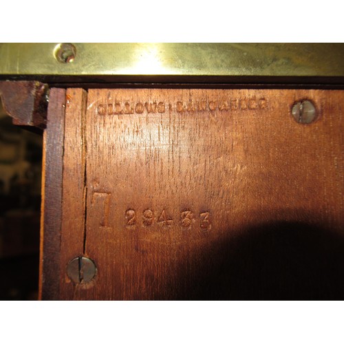 1690 - Gillows of Lancaster, fine figured mahogany satinwood crossbanded coromandel and rosewood inlaid sid... 