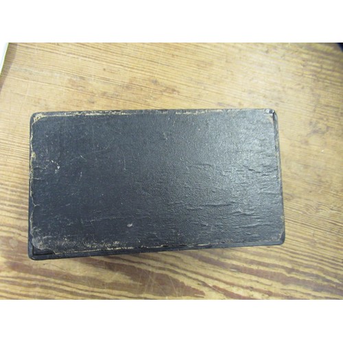 681 - Rectangular silver mounted ebony bridge box