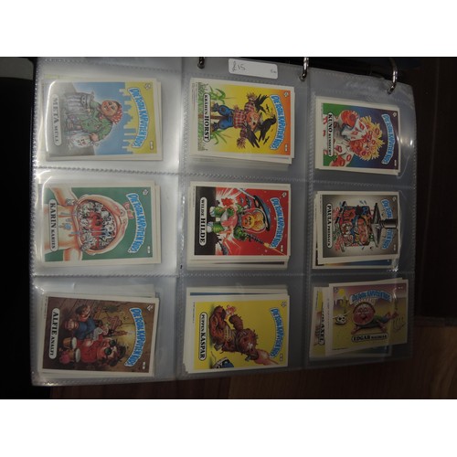 297 - Five albums of Topps trading cards, including A-Team, Dracula, New Kids on the Block, Neighbours etc... 