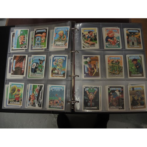 297 - Five albums of Topps trading cards, including A-Team, Dracula, New Kids on the Block, Neighbours etc... 