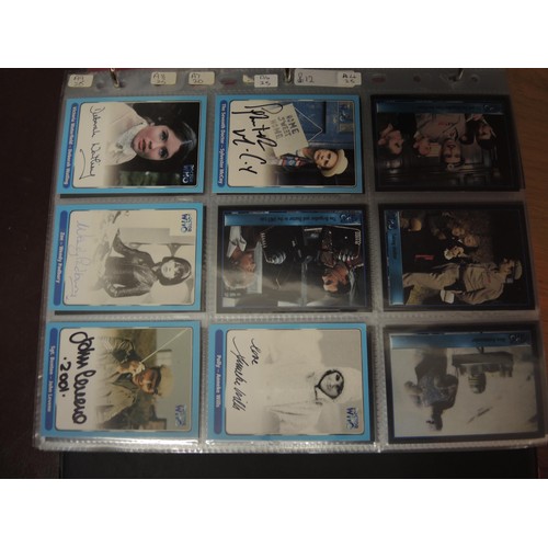 316 - Five albums of Doctor Who trading cards, including autograph cards etc.