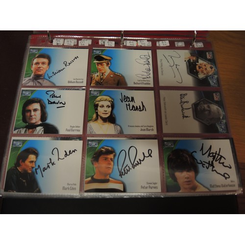 316 - Five albums of Doctor Who trading cards, including autograph cards etc.