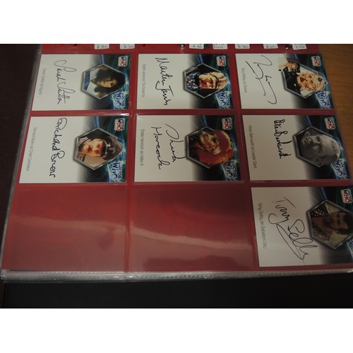 316 - Five albums of Doctor Who trading cards, including autograph cards etc.