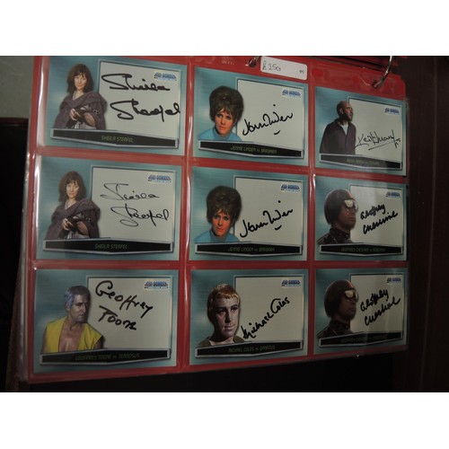 316 - Five albums of Doctor Who trading cards, including autograph cards etc.