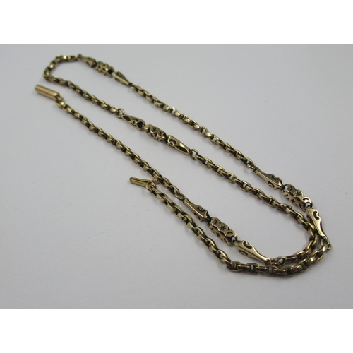 1116 - Victorian 9ct gold neck chain, 7.2g