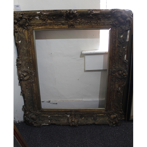 1129 - 19th Century gilt composition picture frame, aperture 72 x 59cm, rebate size 76.5 x 63.5cm