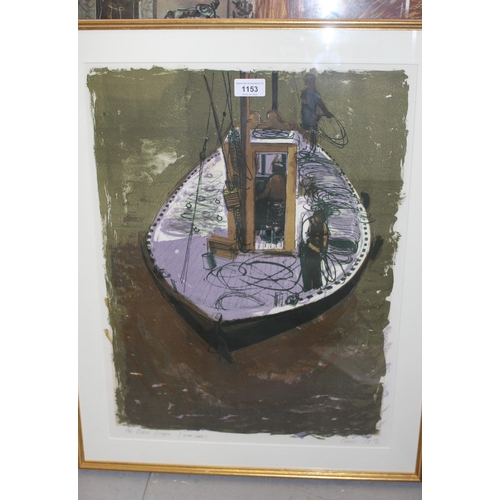 1153 - Bernard Cheese, lithograph titled ' The Crissie Griggie ', dated 1958, numbered 24 of 30, 53 x 41cm