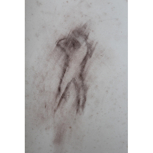 1165 - Attributed to G.F. Watts, sketch of a figure study titled ' Venus ', bearing monogram, 31 x 18cm