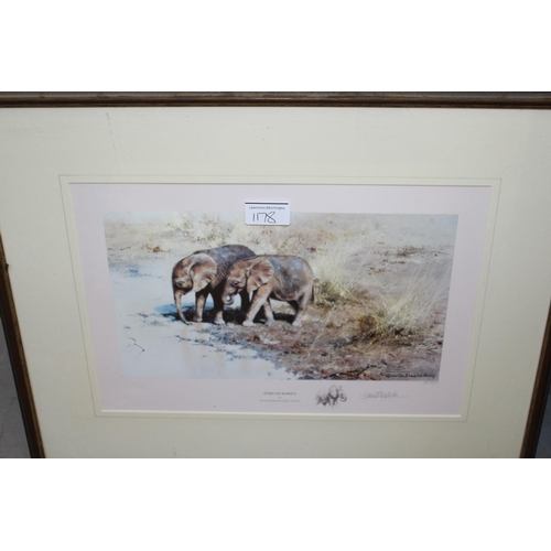 1178 - Group of six various David Shepherd signed colour prints of animals, with inscriptions verso