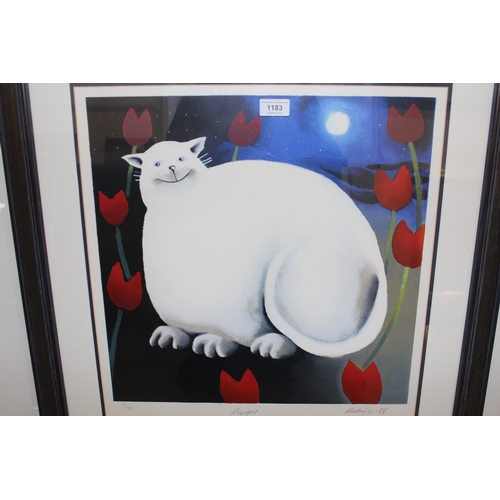 1183 - Mackenzie Thorpe, signed Limited Edition colour print ' Margaret ', No. 5 of 195, 45cm square, frame... 