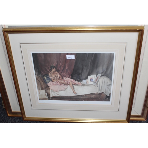 1189 - Sir William Russell Flint, signed colour print ' The Balance ', blind stamp to the margin, 40 x 57cm... 