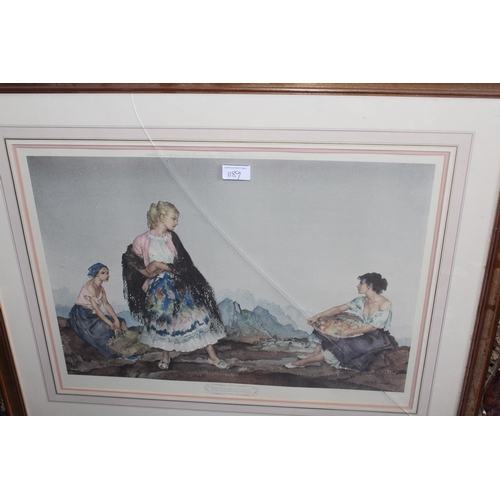 1189 - Sir William Russell Flint, signed colour print ' The Balance ', blind stamp to the margin, 40 x 57cm... 