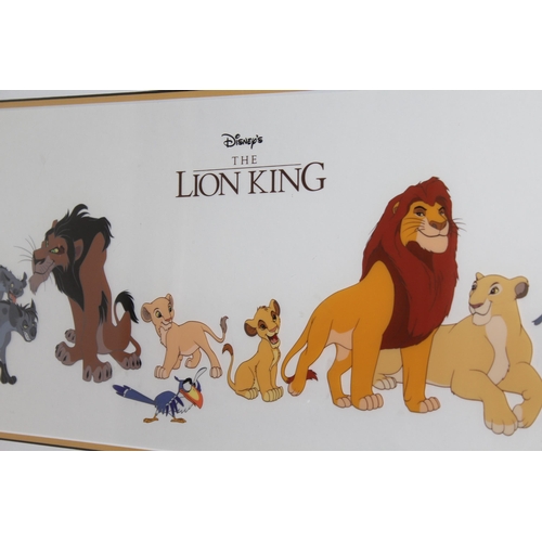 1257 - Walt Disney's ' The Lion King ' sericel edition size 5000, 24 x 77cm, together with a Limited Editio... 