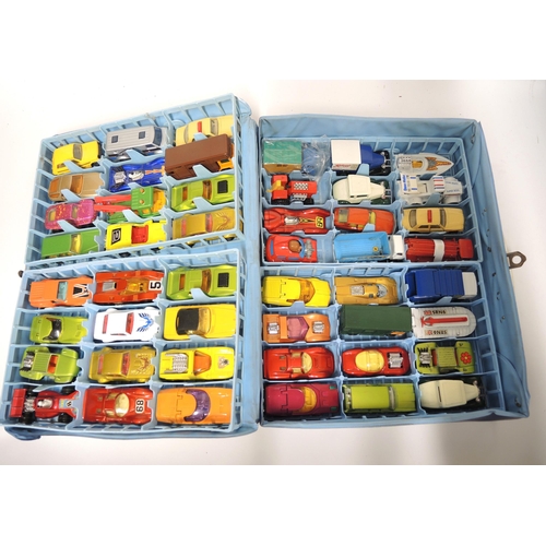 137 - Box containing a large quantity of various diecast model vehicles including Matchbox, Lledo, Lesney ... 