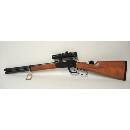 146 - Walther lever action gas powered .177 air rifle with sight