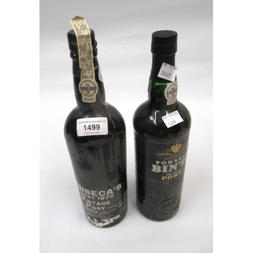 1499 - Fonseca's Finest 1970 vintage port and another Fonseca Bin Number 27 port