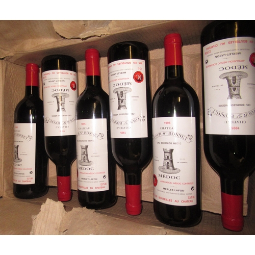 1500 - Twelve bottles Chateau Tour St Bonnet, 1995 Medoc