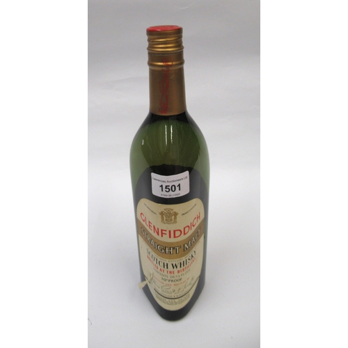 1501 - One bottle, Glenfiddich Straight Malt Scotch whisky, circa 1960's