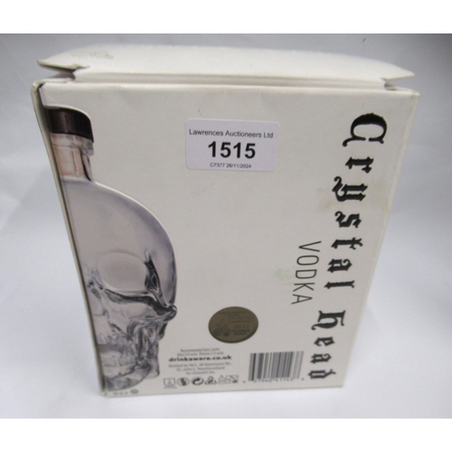 1515 - One bottle Crystal Head vodka in original box