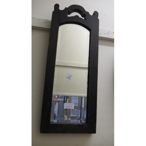 1687 - Art Deco glass wall mirror and various other small wall mirrors