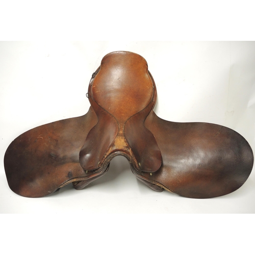 192 - Two leather horses saddles