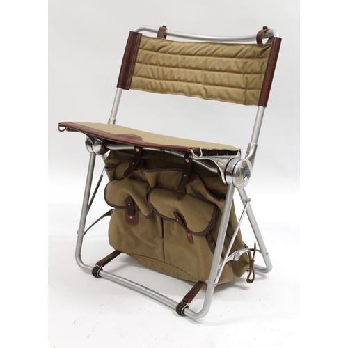 1951 - Bantam Manufacturing Company designed by David Linley leather canvas and aluminium folding chair