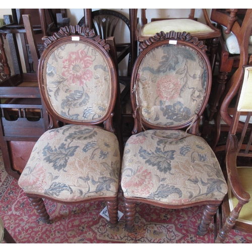 2022 - Edwardian mahogany and line inlaid open arm drawing room chair with yellow padded slatted back, toge... 