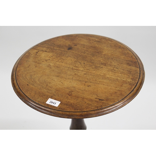 2043 - 19th Century circular mahogany pedestal tripod table