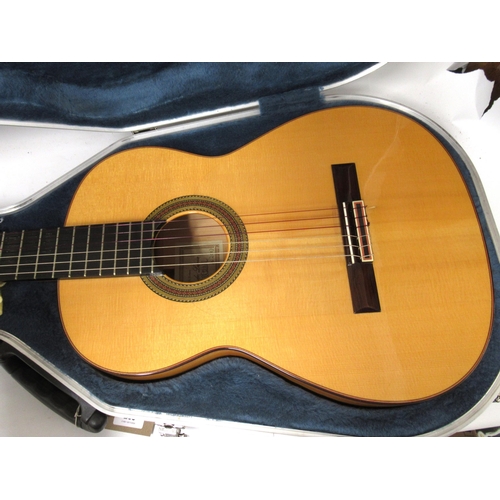 263 - Paco de Lucia Flamenco guitar, 2003, signed label to the interior numbered 71, in a hard shell case