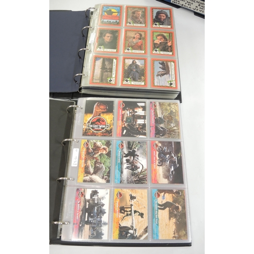 307 - Five albums of Topps trading cards, including Coneheads, Dr Who, X-Men etc.