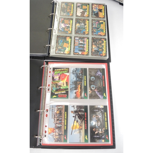 307 - Five albums of Topps trading cards, including Coneheads, Dr Who, X-Men etc.